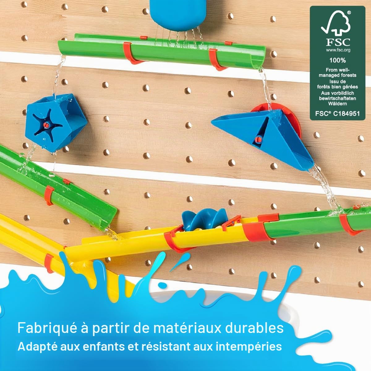 Playhouse Waterwall, Jouet éducatif pour Enfants pour garçons et Filles, Ensemble de Jeu pour Enfants pour la Coordination œil-Main et Le Plaisir, à partir de 3 Ans
