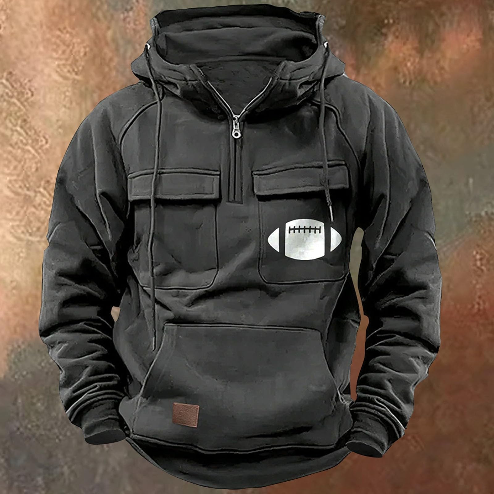Ropa Protección Solar American Sweatshirt Men's Winter Plus Velvet Thickened Warm Cold Proof Heavy Sudaderas Hombre Futbol De Trabajo Tallas Grandes Mujer Entrenamiento Boxeo para