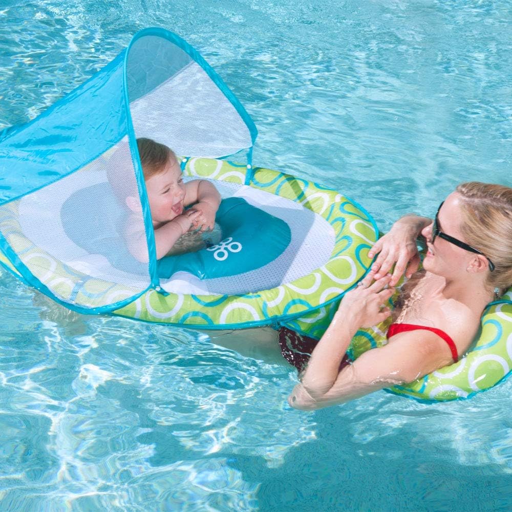 SwimWays Mommy and Me Baby Spring Float with Canopy