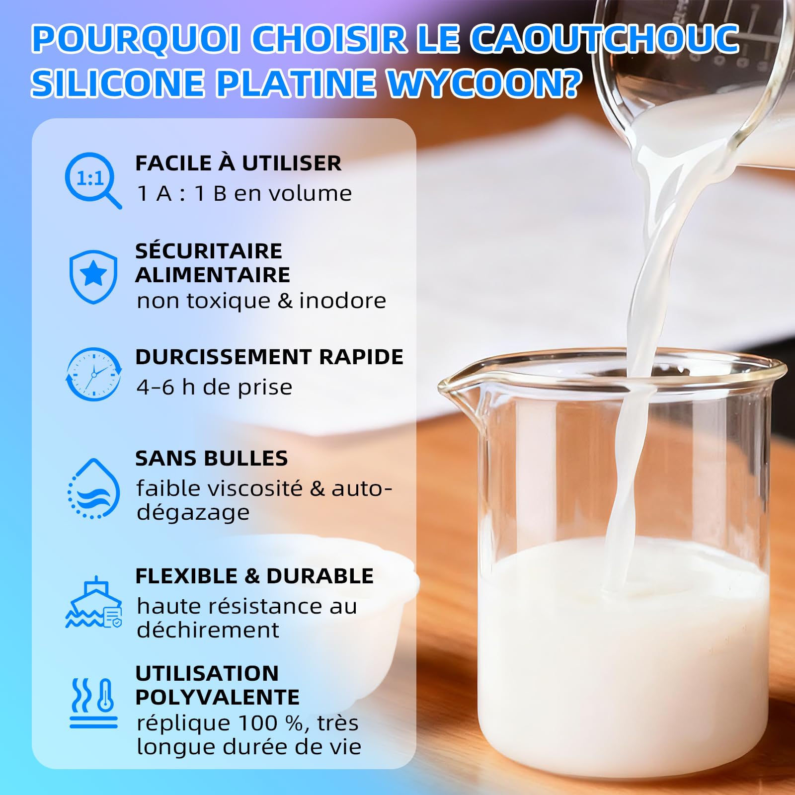 Caoutchouc de Silicone pour Moulage R 15A - Silicone Liquide Platine Alimentaire Non Toxique 1:1, pour Moules Souples Compatible avec Résine, Cire, Plâtre (1.1kg, Vert Jade)
