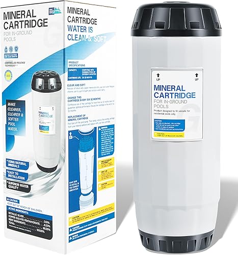 Cartucho mineral de repuesto para Nature2 W28145 para todos los G45, Professional G & Pro G Plus sistema de piscina en tierra, para piscinas de