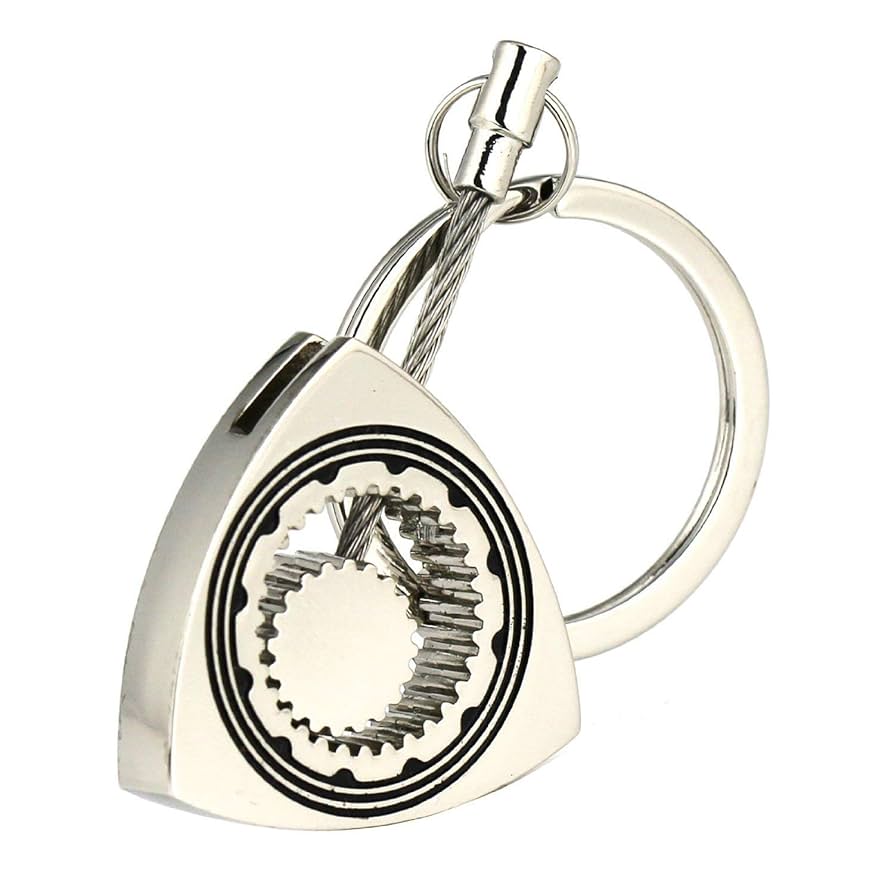 【DIESEL】Holi C Logo Keyring Silver Women's Metal keyring with logo plaque | Black | Diesel