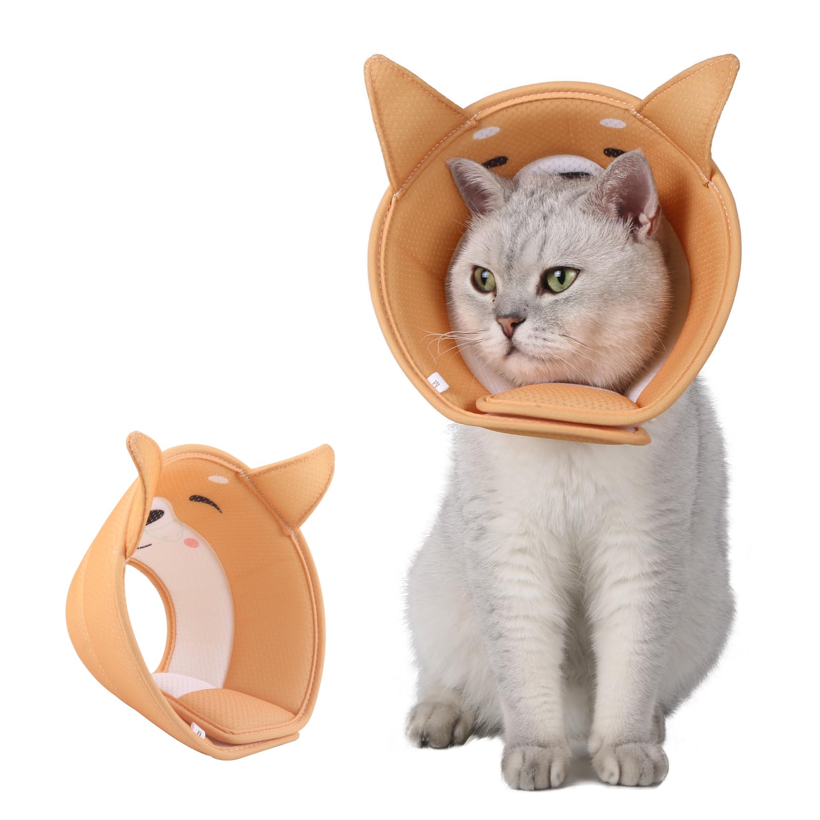 Cat Recovery Collar Cone,Adjustable Cat Cone Collar Soft,Cone for Cat