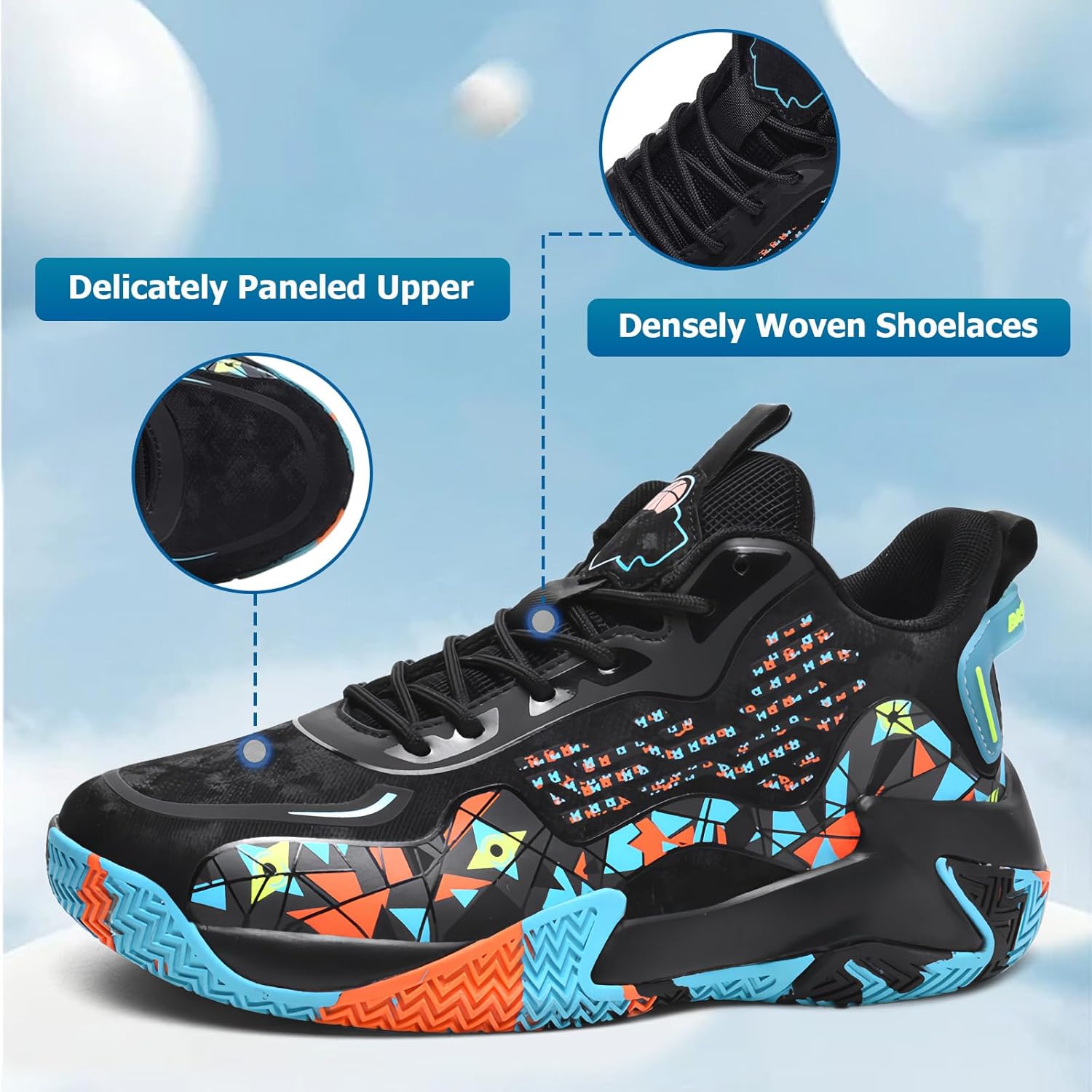 Men's Basketball Shoes Fashion Non-Slip High-Top Sneakers Comfortable Breathable Training Running Sport Volleyball Shoes - Image 3
