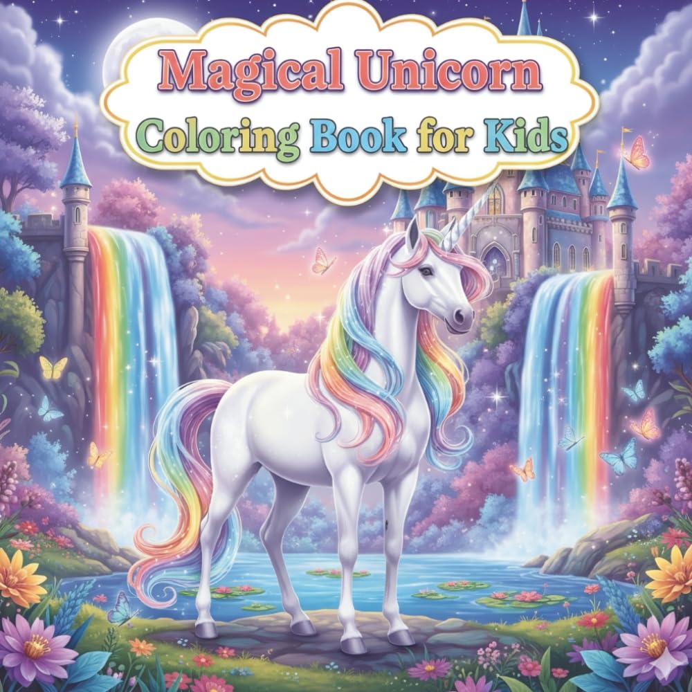 Magical Unicorn Coloring Adventure: Fun and Cute Unicorn Designs to Color