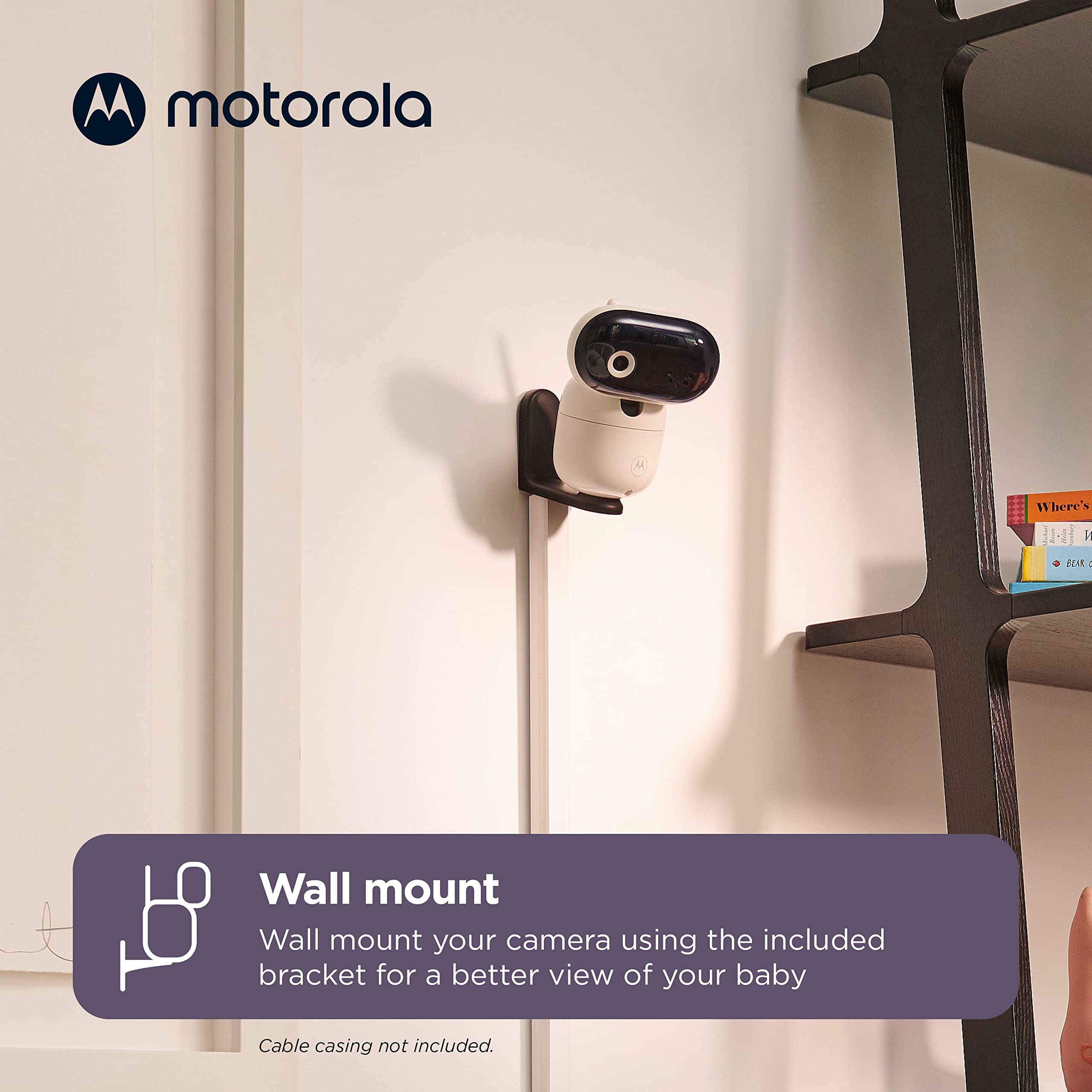 Baby Monitor Audio Motorola PIP10 – DECT, Portata 300m, Portatile, Con Luci LED E Allarme Fuori Portata