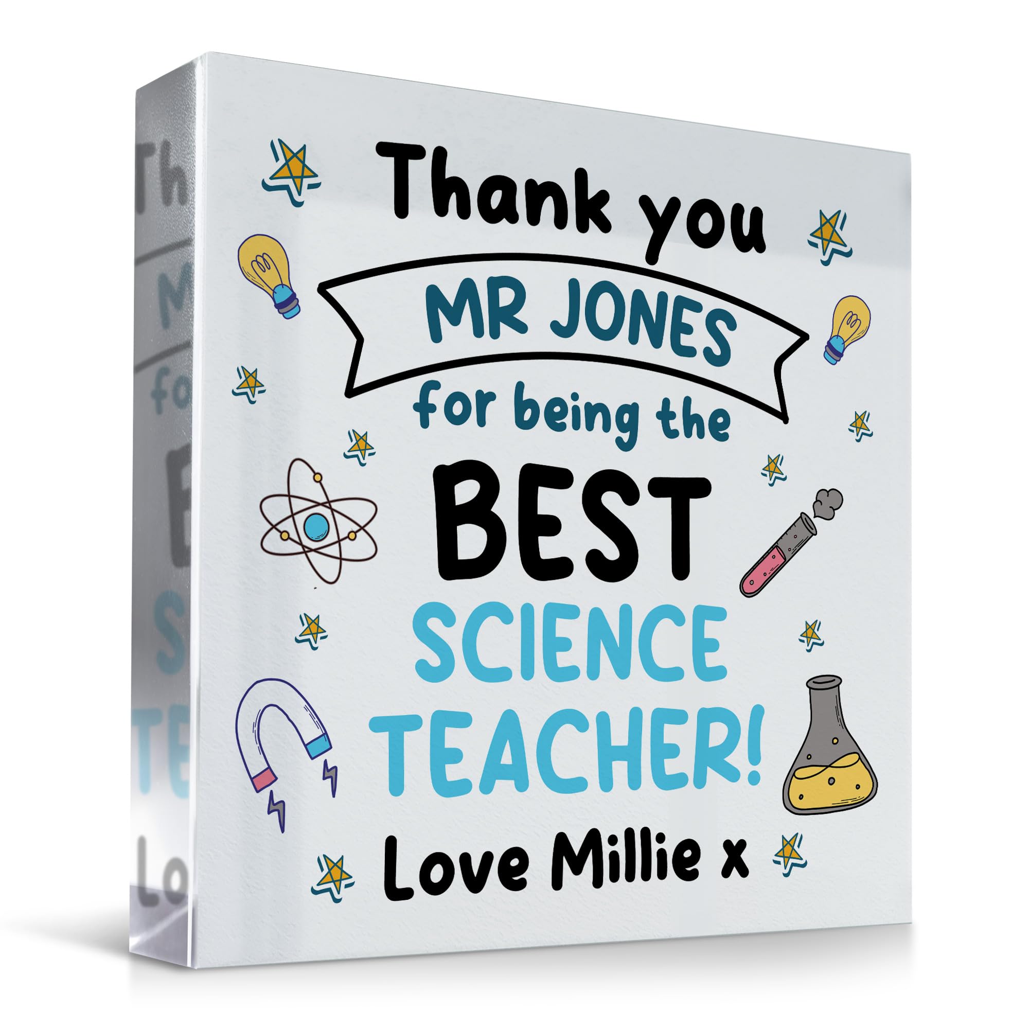 Red Ocean Science Teacher Gift, Personalised Gift For Science Teacher, Thank You Gift For Science Teacher, End Of Term Gift, End Of School Gift, Leaving Gift For Teacher, Gift For Him Her