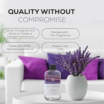 Aroma Country Lavender Fields Luxury Diffuser Oil Refill (8.5 Fl Oz)