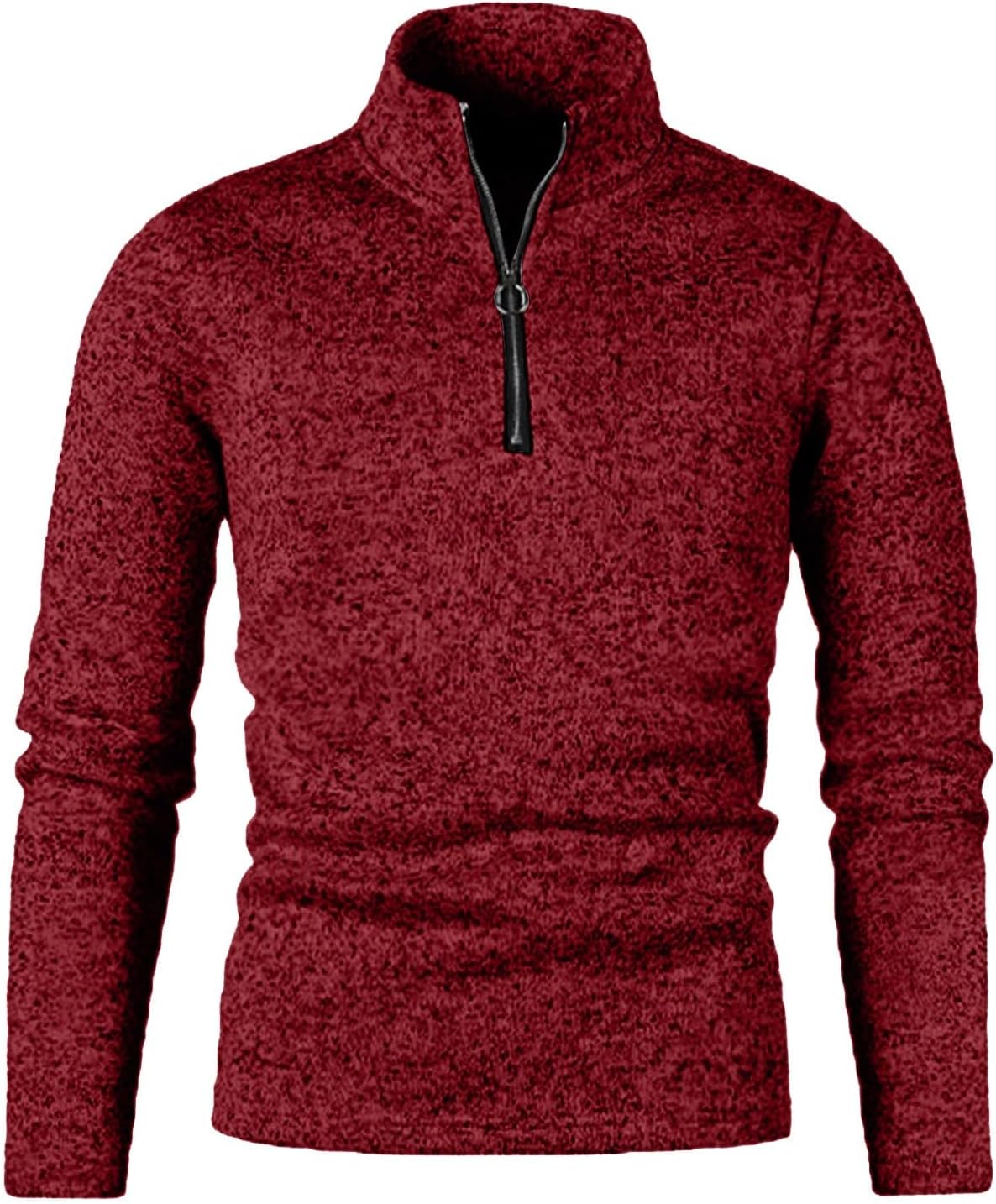 RTRDE Mens Casual Sweatshirt Long Sleeve Fall Winter Golf Polo Sweater Pullover, M-4XL