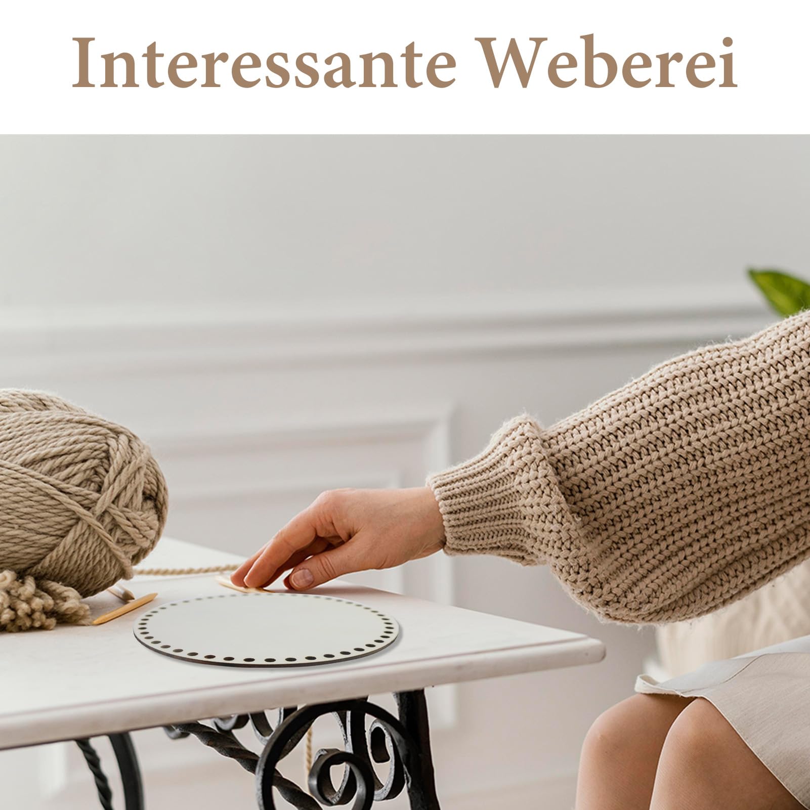 Basi In Legno Per Cesti - 7 Pezzi Per Uncinetto E Tessitura Fai Da Te - Foto 6