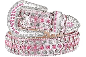 Studded Belt Rhinestone Belt for Women Men BB Belt Y2K Style Cowgirl...