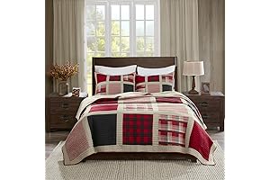 Woolrich Huntington Plaid Quilt - A Cozy Red Retreat