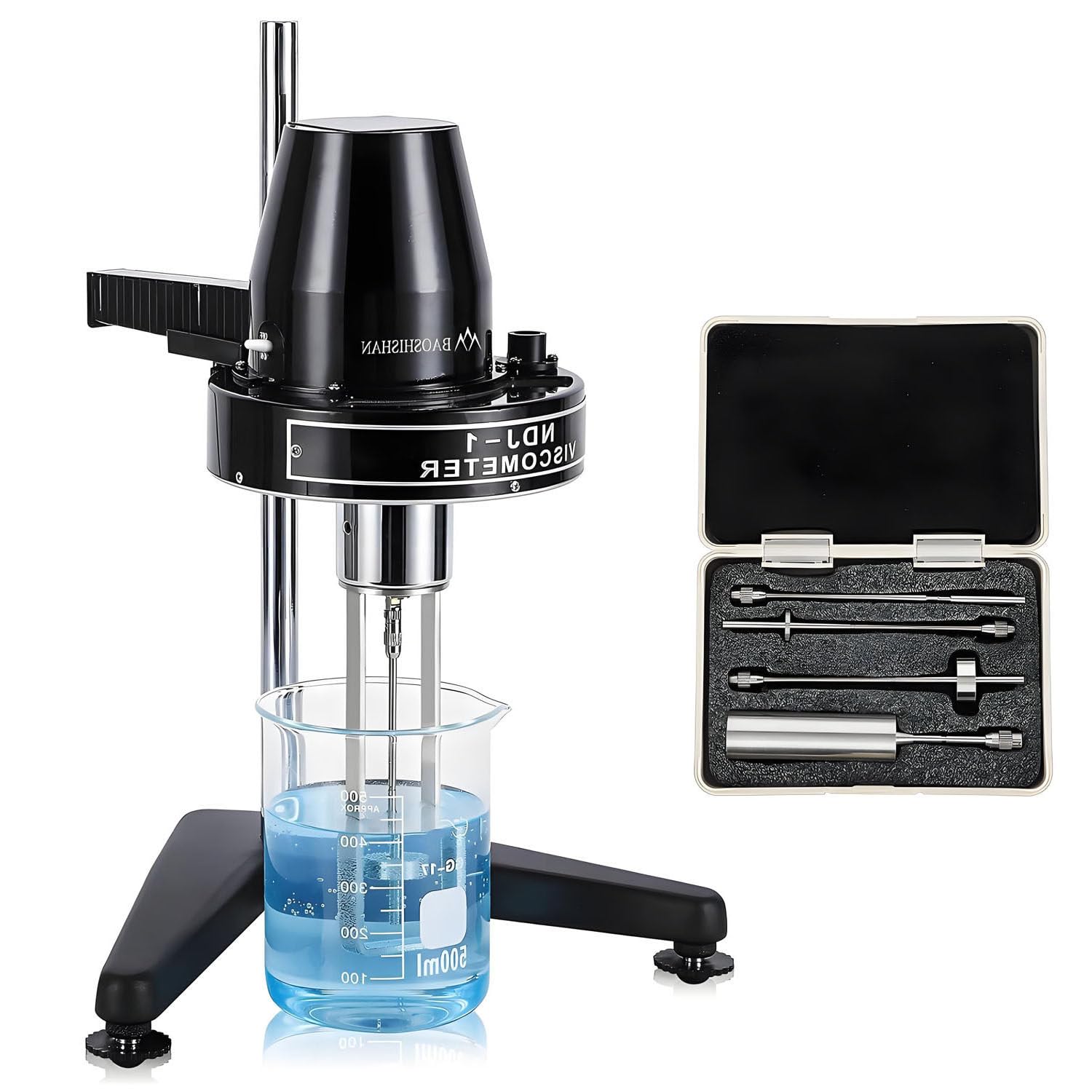 AiODiO Digital Viscometer, Portable Rotational Viscometer, Measurement Range 1-100000 MPa.S, Adjustable Speed, Measurement Error ±5%, for Paint and Adhesives