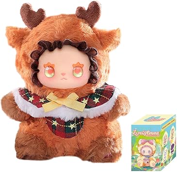 Lovely Emma Blind Box Figures, Cute Vinyl Blind Box, Lucky Emma Pocket Zoo Series Collectible Doll, Kawaii Action Figure Mystery Box for Gifts, Single Box 1 of 8 Possible Styles