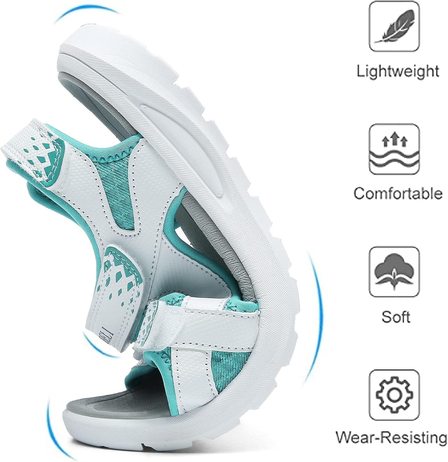 QUANDELI Women's Summer Waterproof Hiking Sandals - Image 4