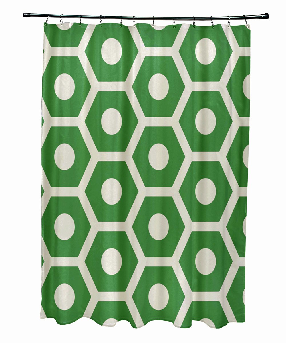 Ebydesign Geometric Shower Curtain, Leaf Oatmeal Amazon.in Home