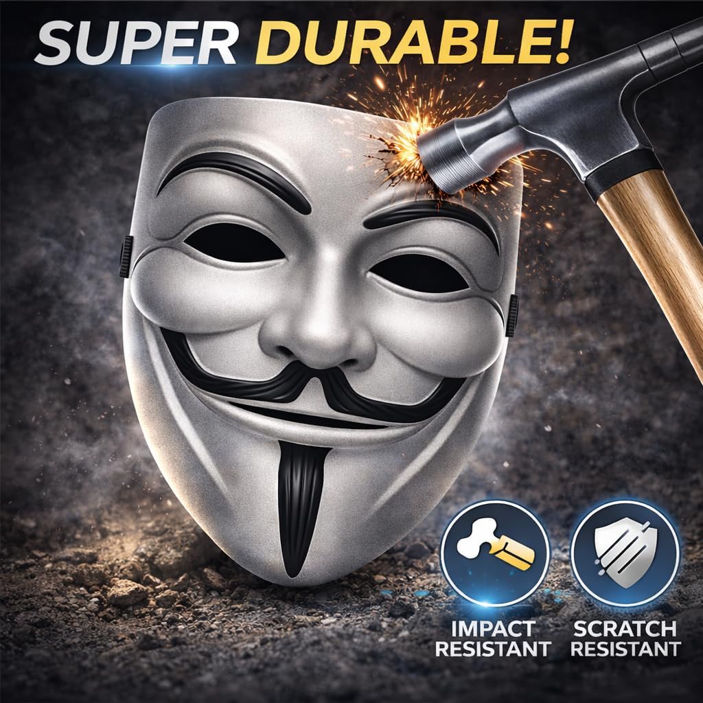 Quality Hacker Mask Anonymous Inspired Costume Mask