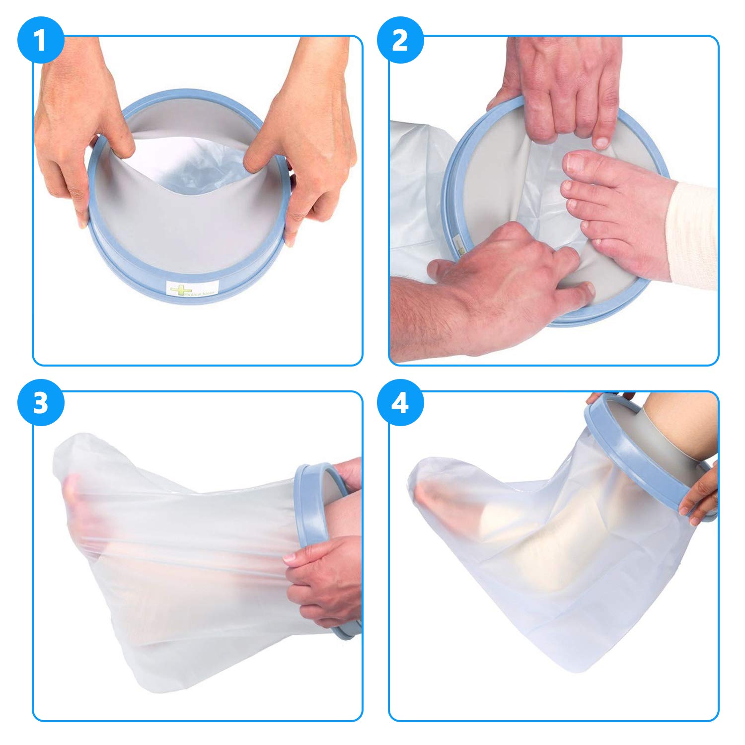 Super impermeabile per gesso e protezione bendaggio Usato per Facendo doccia/bagno (piede adulto)