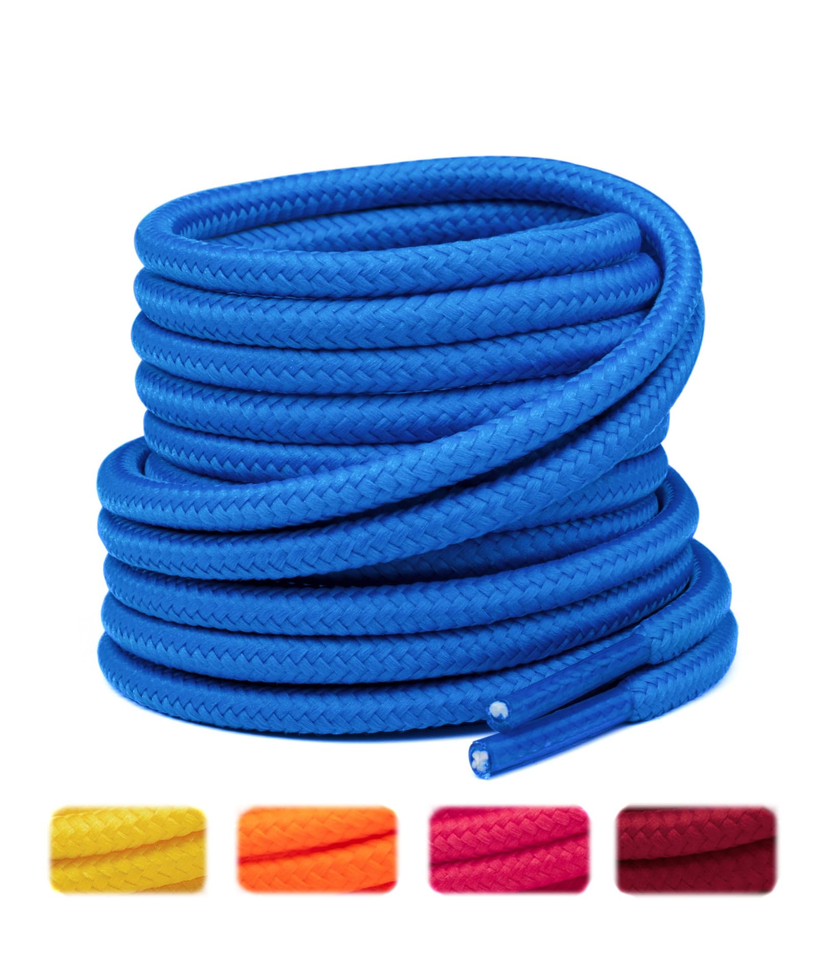 Handshop 2 Pairs Round Boots Shoelaces, Heavy Duty Outdoor Shoe Laces