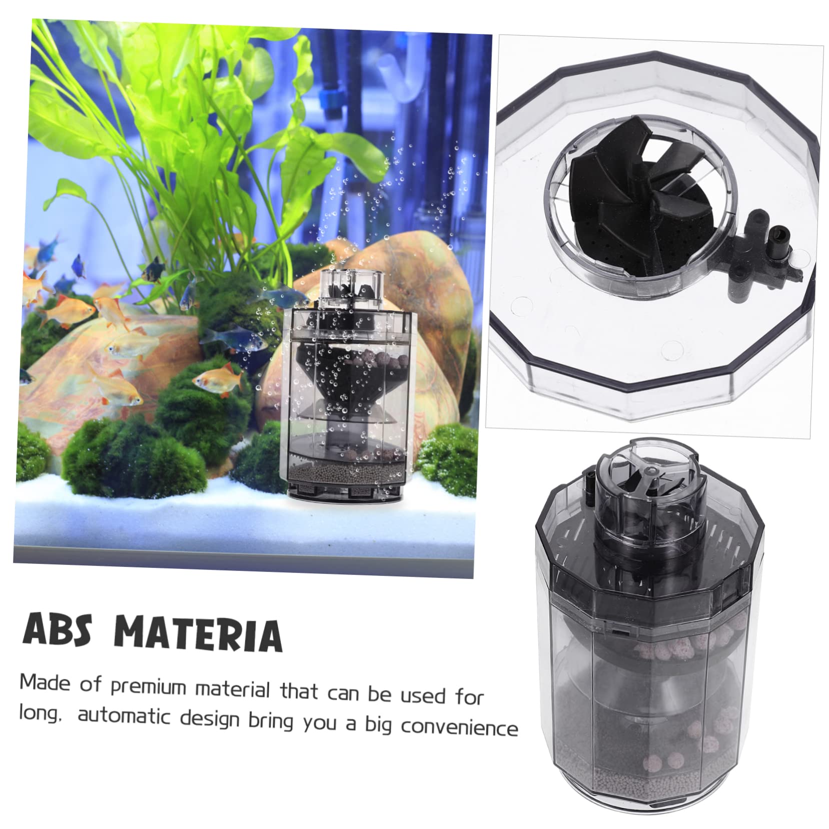 Gadpiparty 5pièces Aspirateur pour Aquarium Outil De Nettoyage Et Oxygénation Automatique pour Réservoir De Poissons Siphon pour Changement Eau Et Élimination Déchets