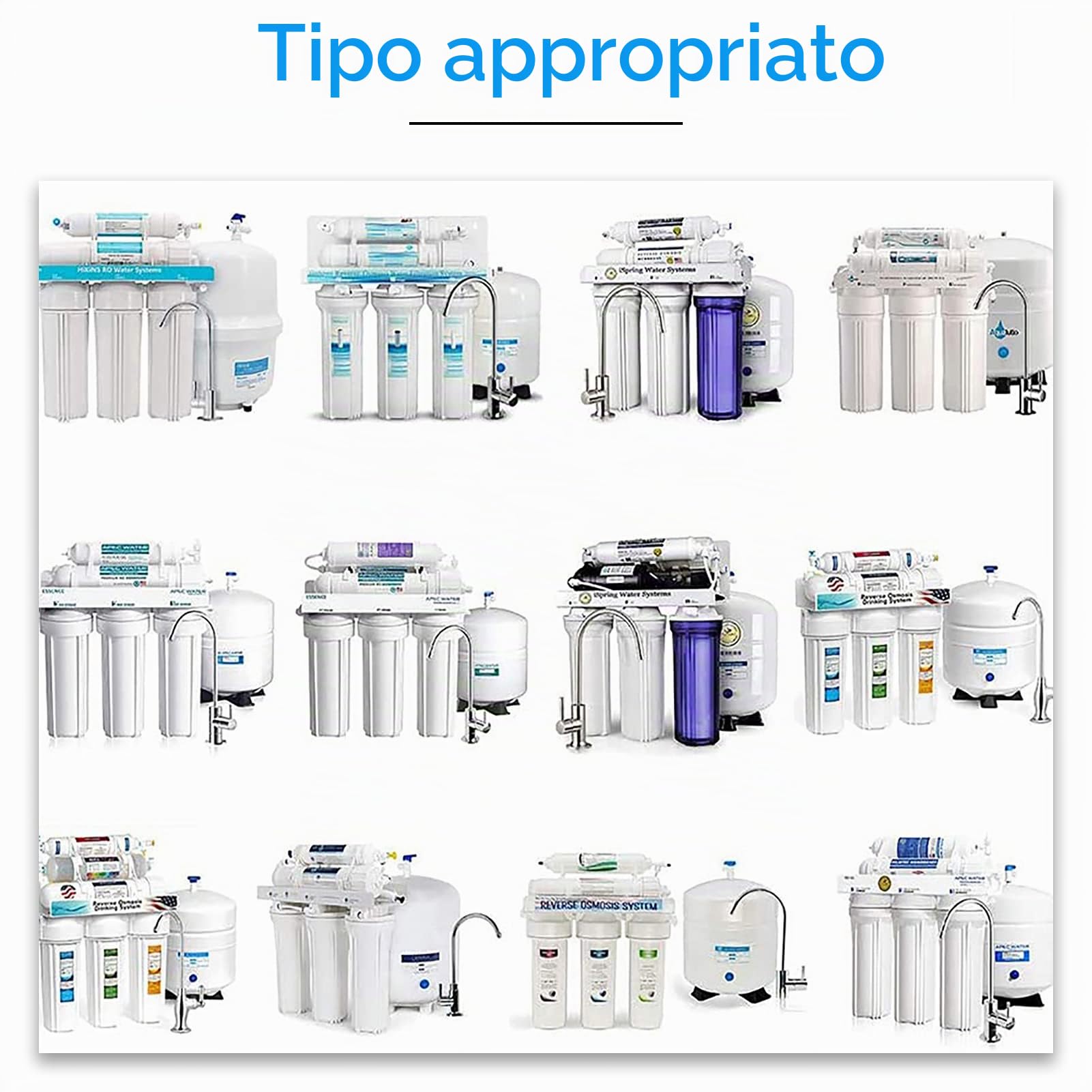 10 pollici RO sostituzione filtro set Naturewater filtri per 6-stadi sistemi di osmosi inversa (1-6 livelli)