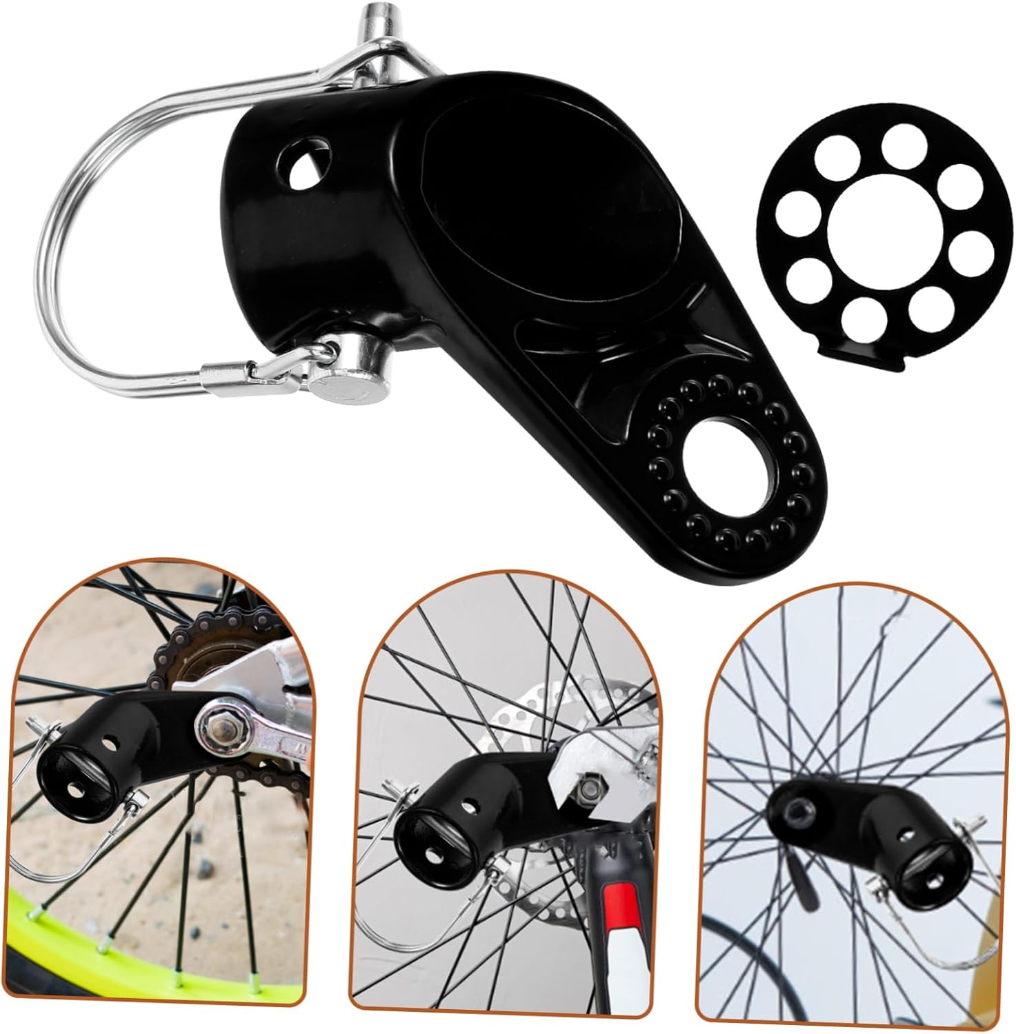 HEMOTON 1Set Bike Trailer Coupler Adapter Heavy Duty Hitch Attachment for Pet Trailers Easy to Install Durable Construction Compatible with Bikes for Outdoor Use