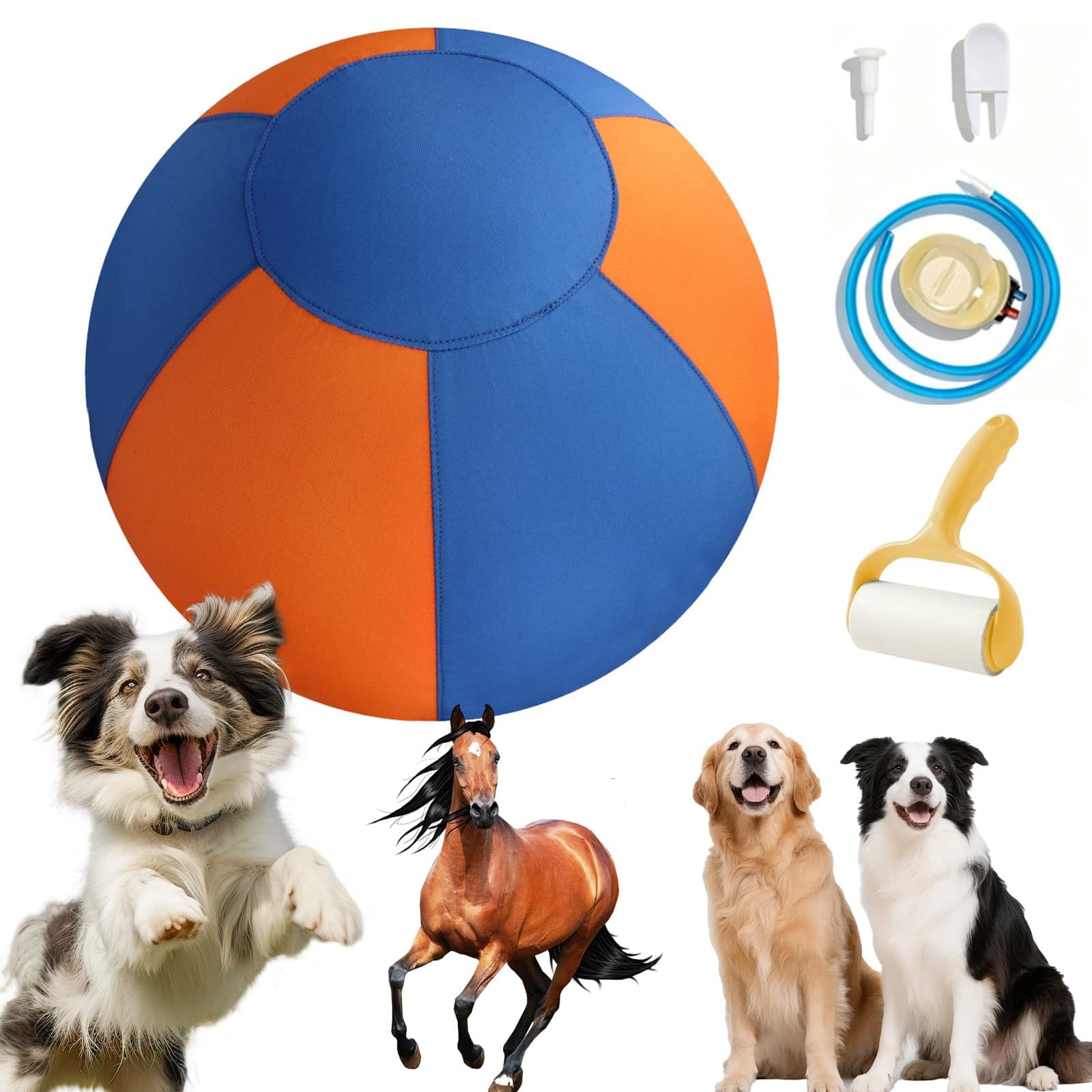 Ruileyou Navea Herding Ball for Dogs, Giant Dog Ball for Border Collies, Durable Extra Large Herding Ball for Outdoor Exercise and Mental Stimulation (C, 65cm/25.6inches)