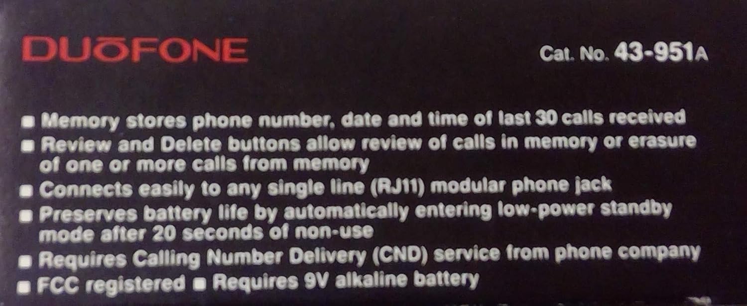 Radio Shack, Caller Id/call Waiting Id Box : Electronics
