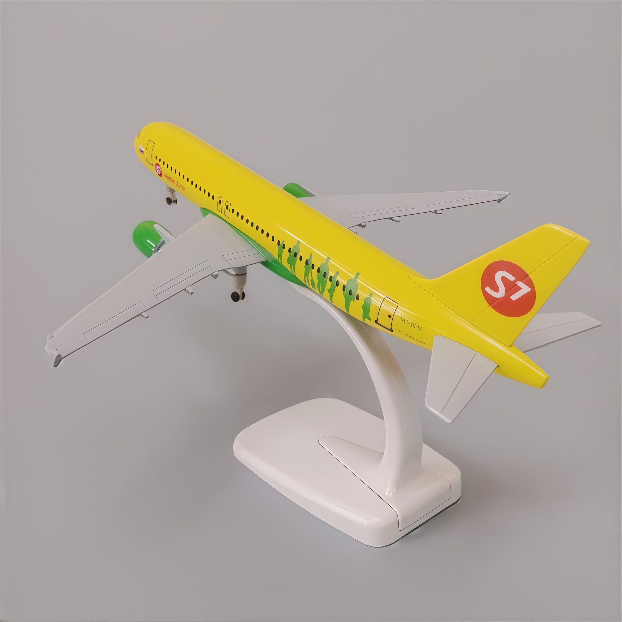 LGSRSNXHTX 20cm Model Plane 1/300 Diecast Metal Airplane Model Siberia A320 with Stand Aircraft Collectible for Aviation Enthusiasts,Desktop Decor Gift for Adult
