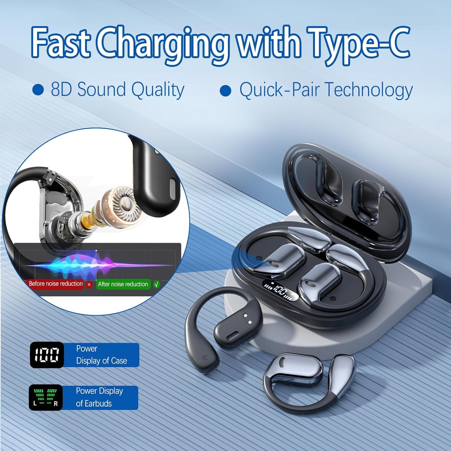 AI Translation Earbuds, Real-Time Translator Earbuds with 144 Languages & Accents - Image 4