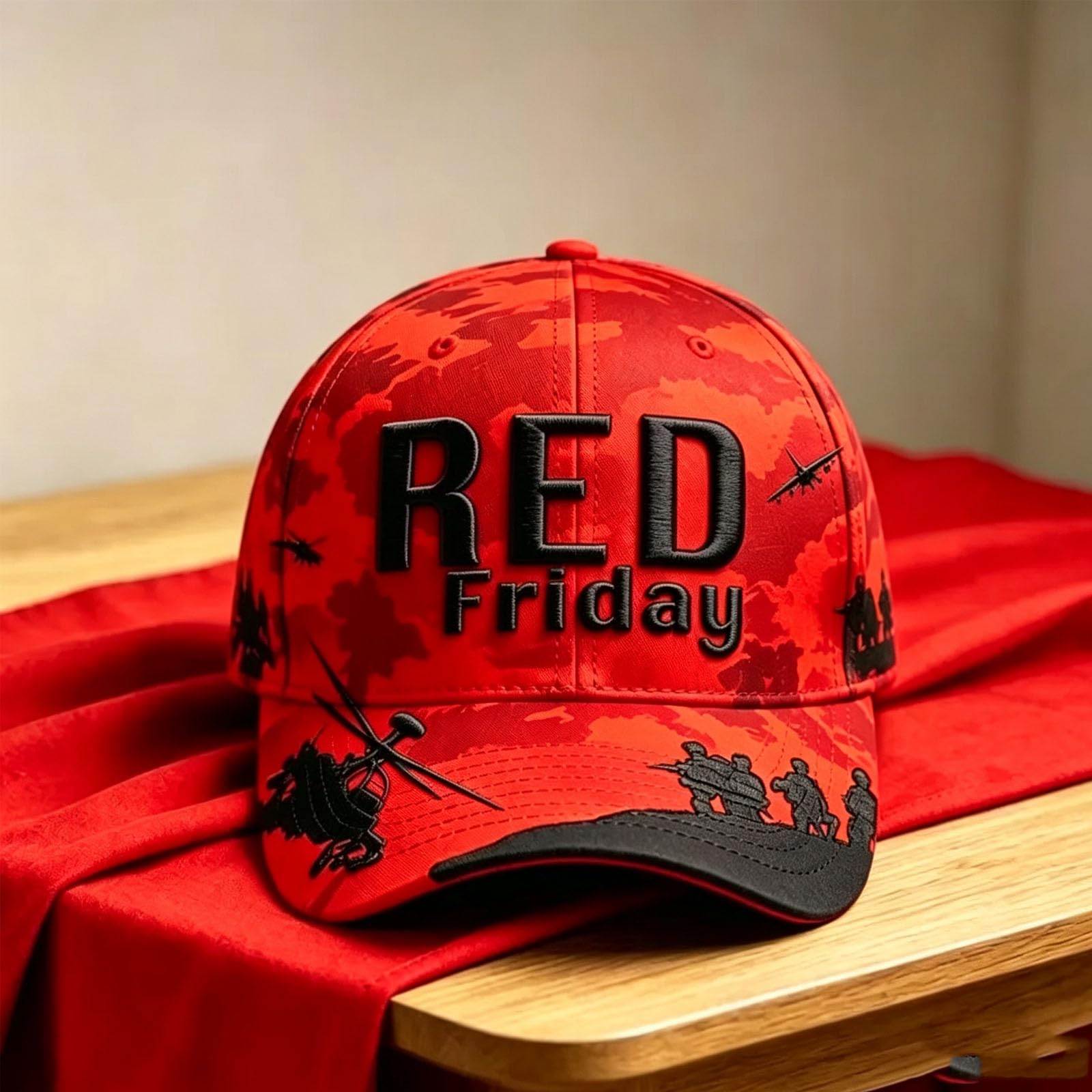 RED Friday Ricorda a tutti il berretto da baseball schierato per uomo