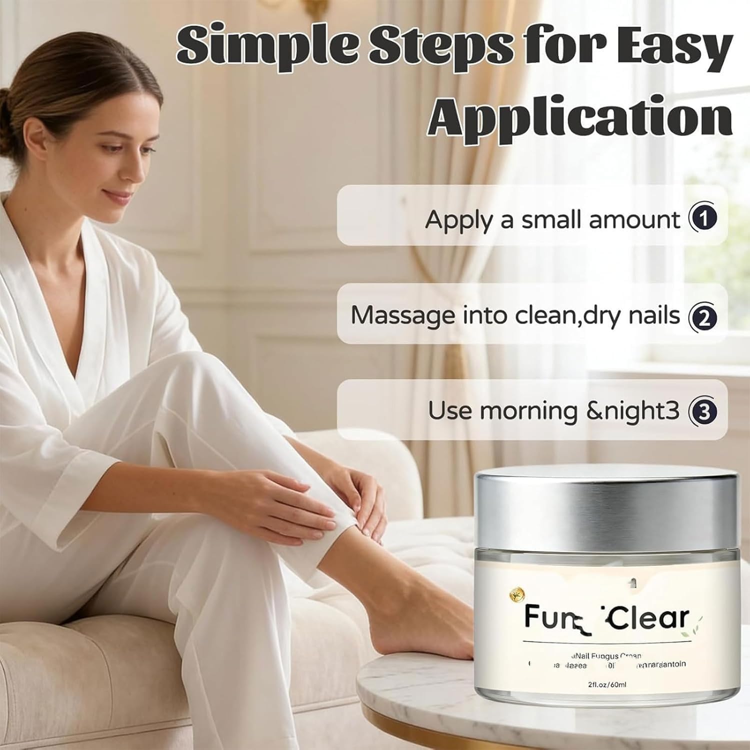 Crema per la cura delle unghie, formula naturale, riparazione professionale delle unghie danneggiate, supporto forte e protettivo (60 ml),1pc