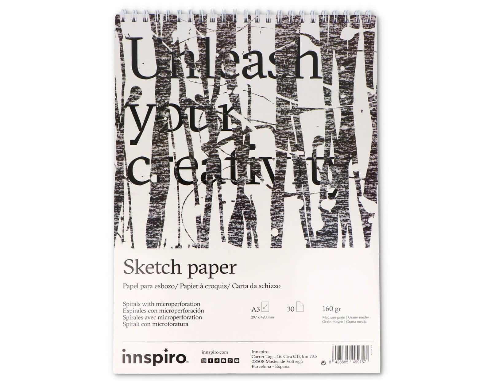 A3 Sketch Paper pad, 30 Pages, 160 g.
