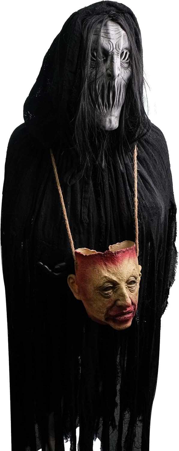 Mouthless scary ghost Halloween mask, zombie demon Creepiest Latex scary mask - Image 3