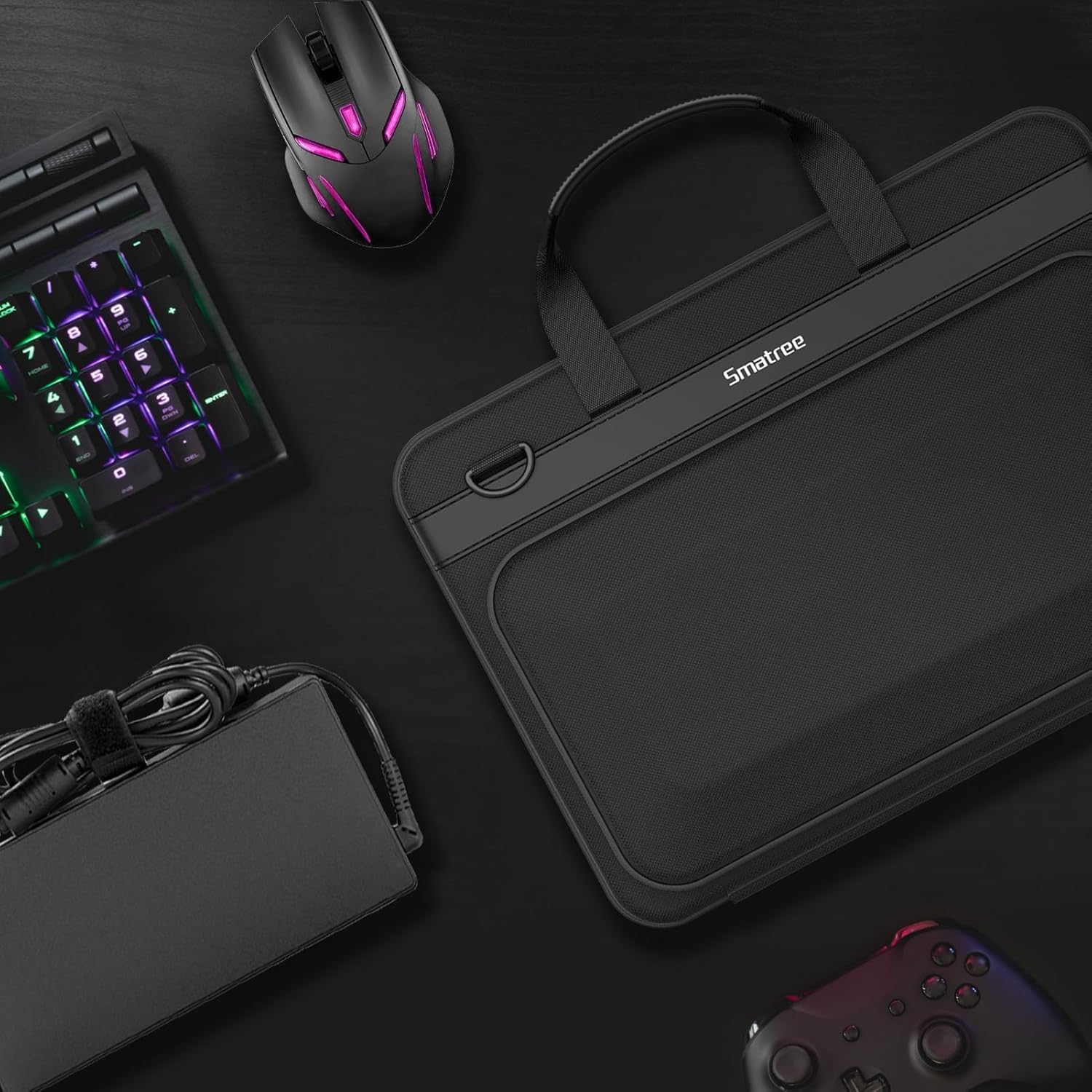 Smatree Sacoche rigide pour ordinateur portable de 15,6" MSI ALPHA 15 Gaming Laptop, pour MSI Delta 15, Stealth GS66/ Stealth 15/15M, Cyborg 15, Bravo 15, Katana THIN GF63/GF65 Thin, GV15 Thin (A800)