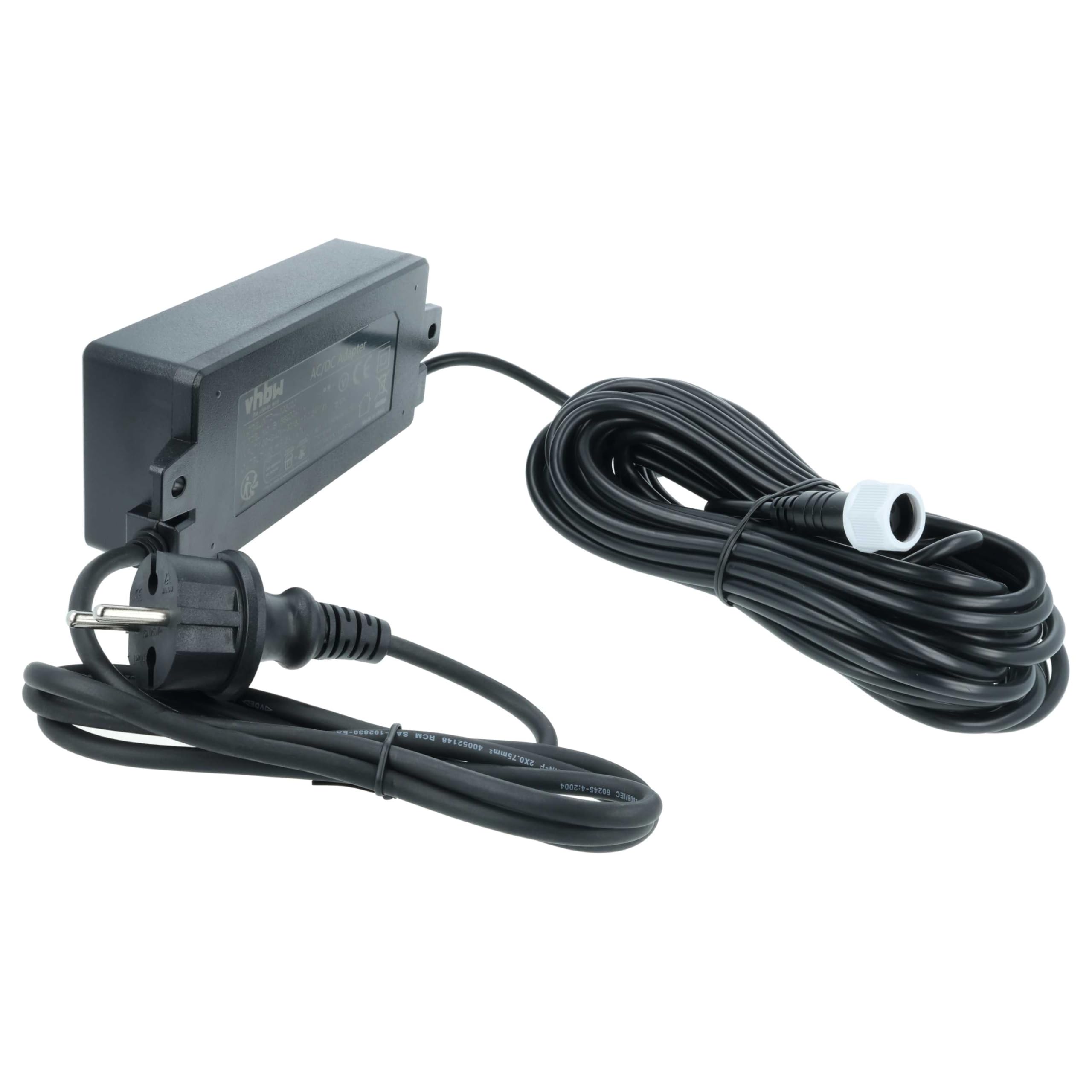 vhbw Fuente alimentación CA/CC/Cargador Compatible con Bosch Indego S+ 400, XS 300, S+ 500, S 500 Robot cortacésped - 25 cm