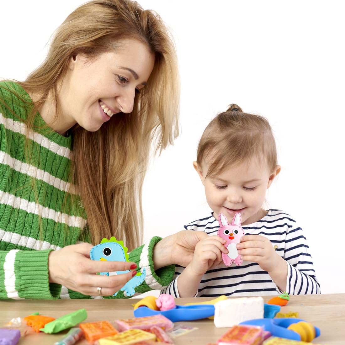 SGERUFZ Zestaw 8 szt. filcowych opakowań do szycia dla dzieci, zestawy do samodzielnego szycia, zestawy do majsterkowania dla dzieci i dzieci edukacyjne i początkujące, szycie wypchane wypchane Orname