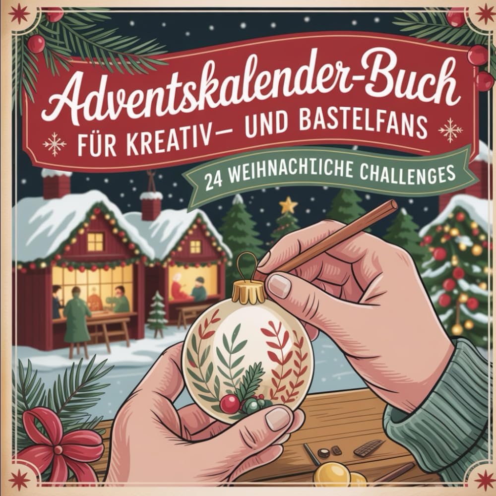 Adventskalender-Buch für Kreativ- und Bastelfans: 24 Ideen, Mini-Projekte und kreative Impulse für eine handmade Adventszeit