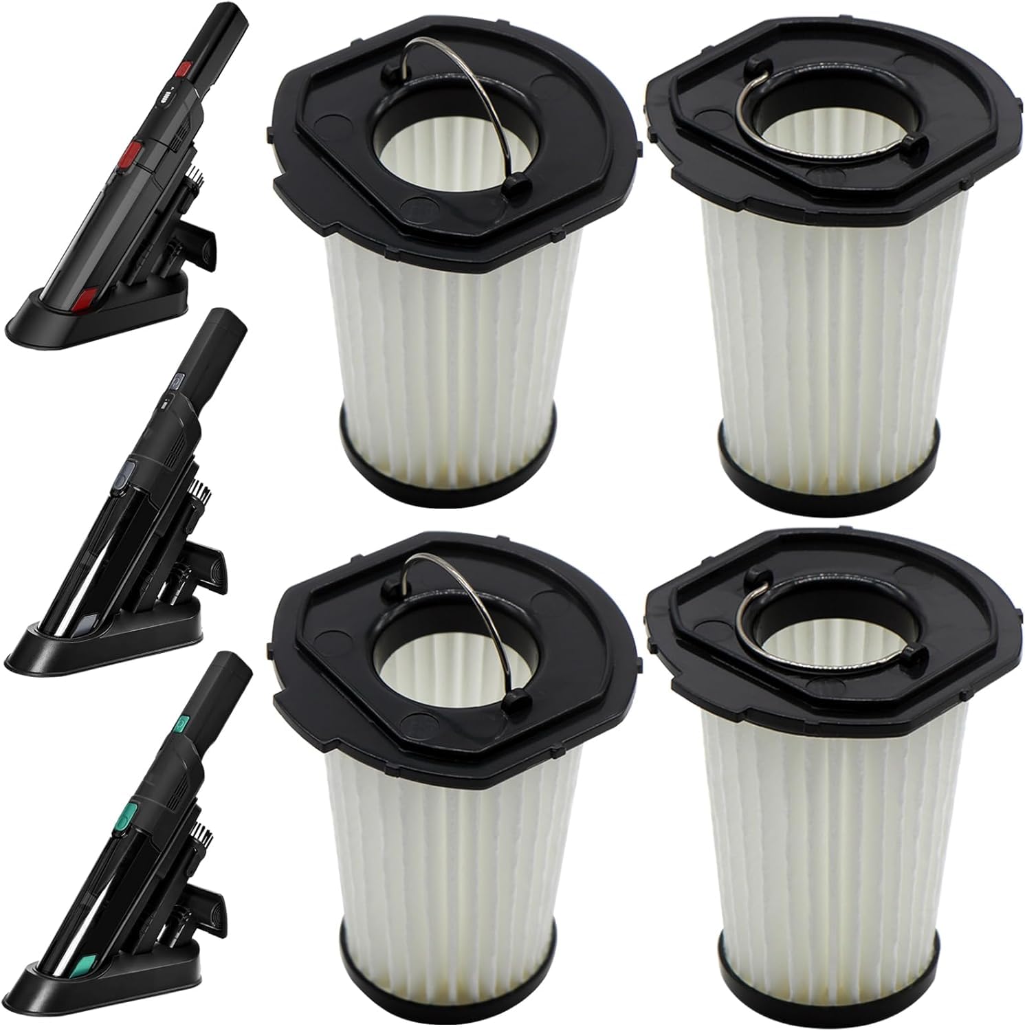Detailed product dimensions of the HEPA filter