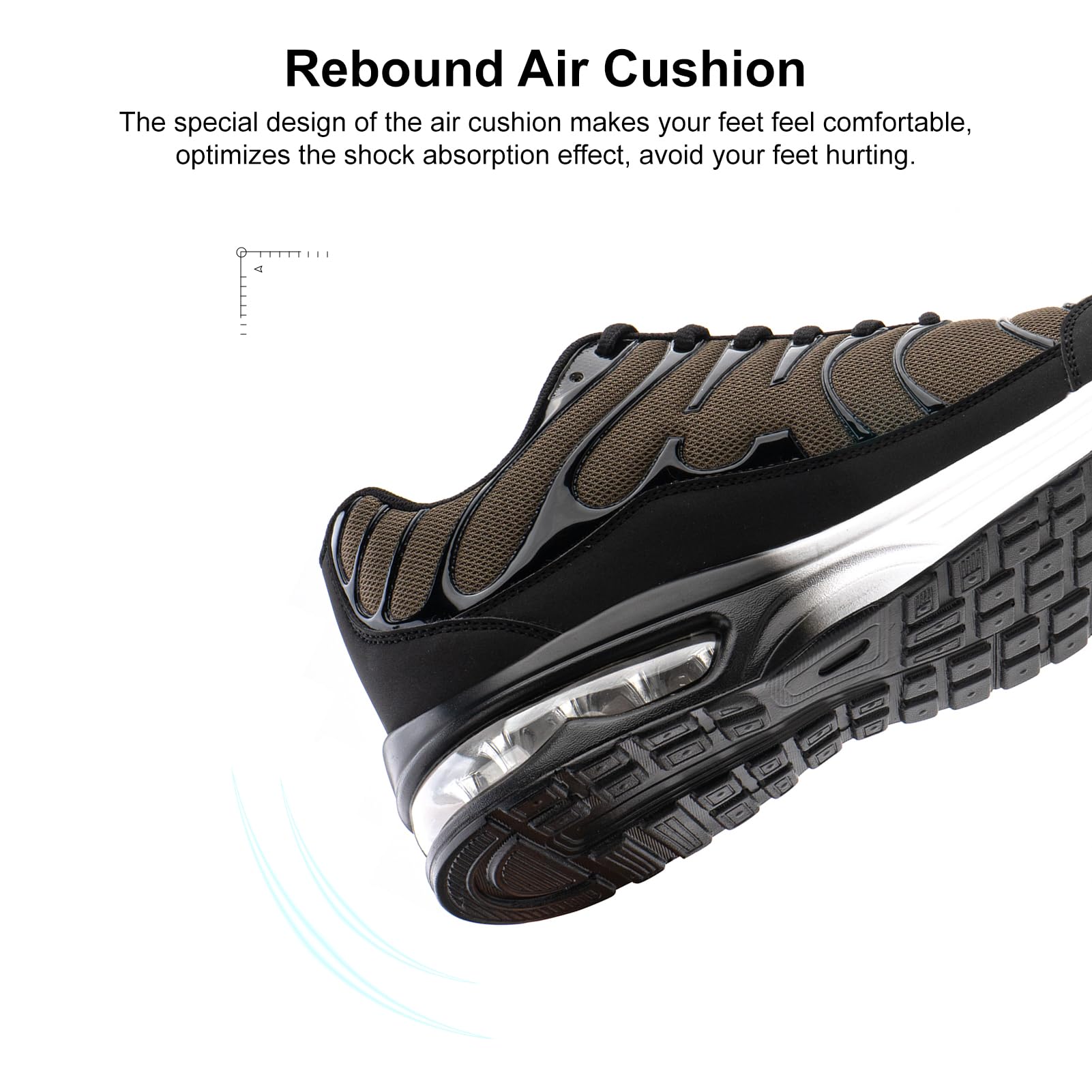 NEOKER Scarpe Running Uomo Donna Scarpe da Corsa Sneakers Scarpe Ginnastica Scarpe Trail Running Scarpe Sportive Platform Outdoor Nero Blu 36-48 EU