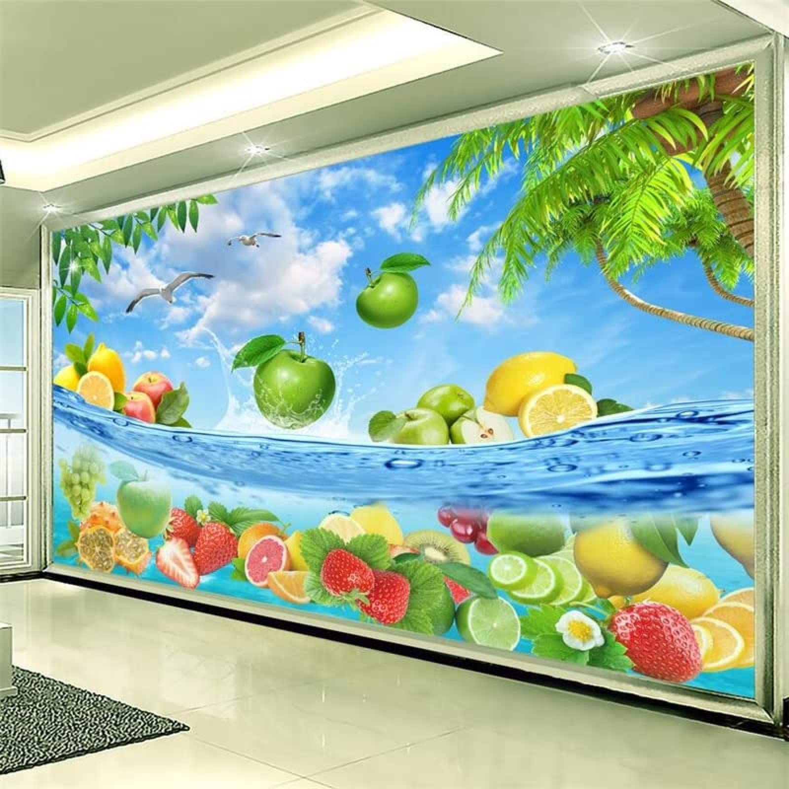 Autocollant Mural 3D Animaux Dessin Animé Erin - Papier Peint Amovible Et Réutilisable