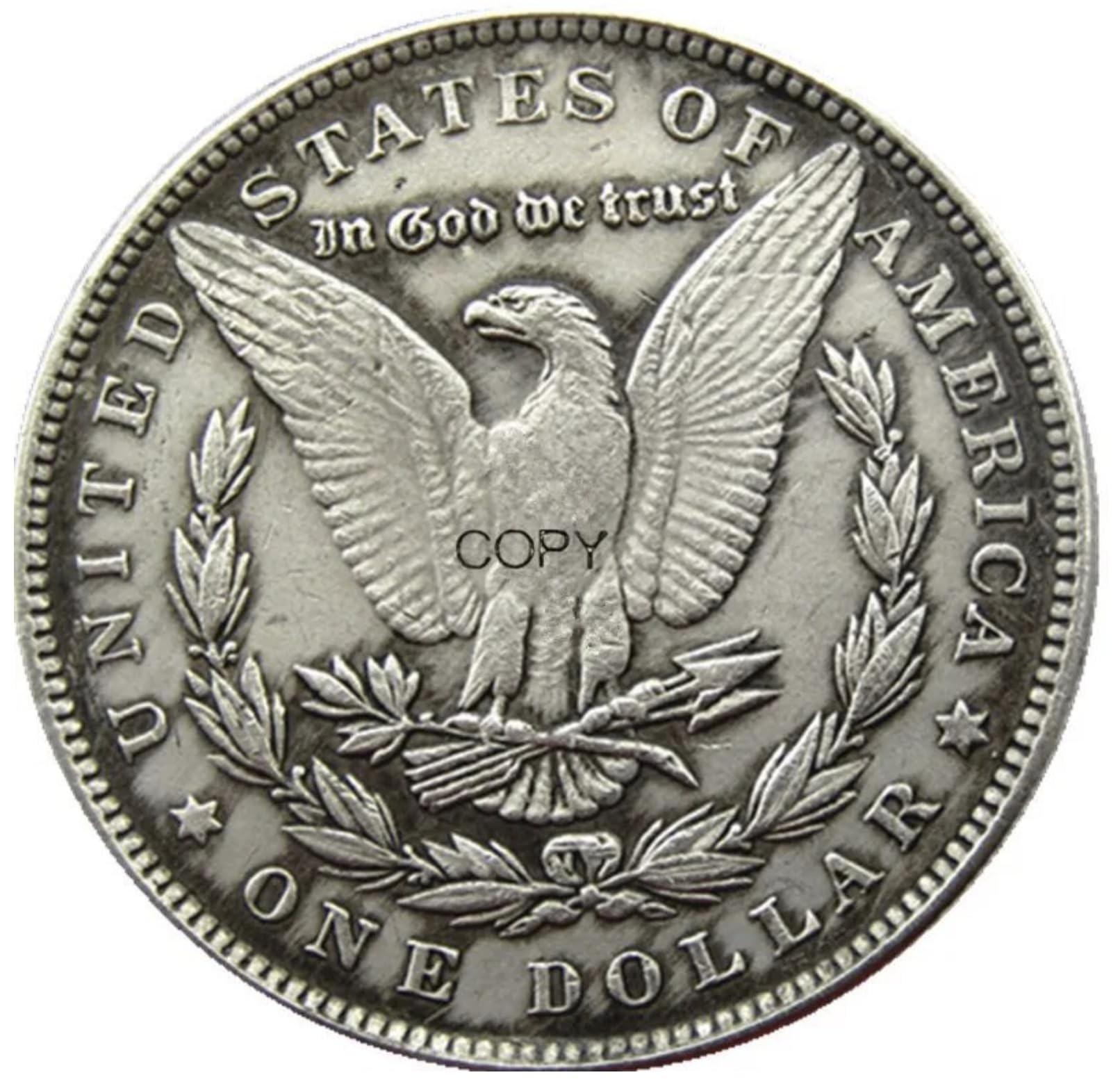 コピー 1891 アメリカ ホーボー モーガン コイン エイリアン エイリアン SF ホラー クラシック 70年代 映画 銀メッキ レプリカ 記念