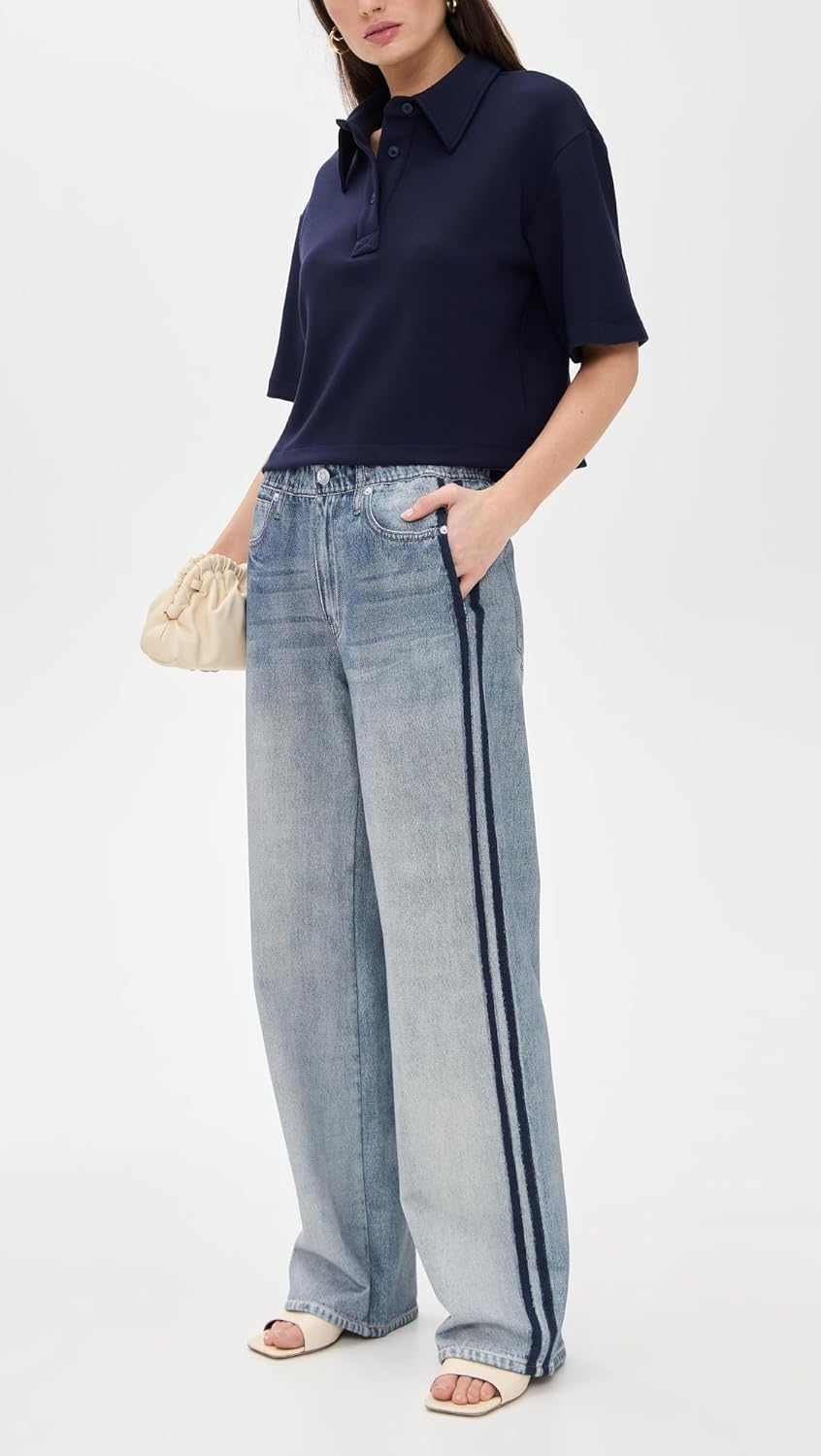 rag & bone Women's Miramar Wide Leg Track Pants - Image 2