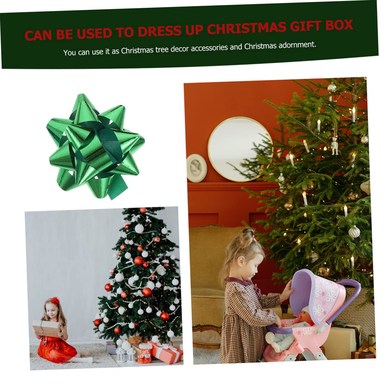 Beavorty 450 Pezzi Autoadesivo Stella Fiore Adesivo Fiocco Regalo Arco Fiocchi Da Regalo Di Natale Fiocchi Grandi Festival Fiocco Di Fiori Fiocchi Regalo Di Natale Sacchetto Regalo