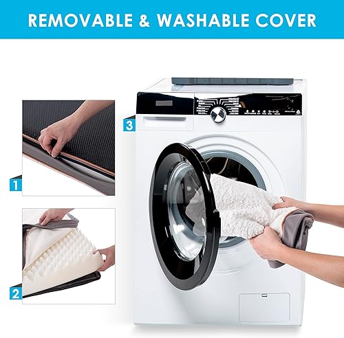 Vista 17 de Sunheir Camas ortopédicas para perros pequeños, cama impermeable para cachorros con funda extraíble lavable, parte inferior antideslizante y espuma