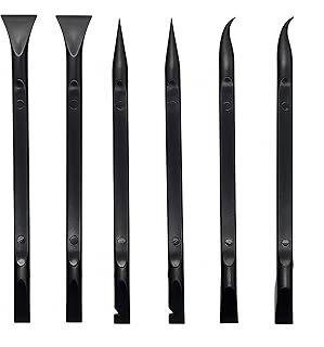 Scraper Small Plastic Scraper Tool, Used in Narrow Spaces and Gaps, Perfect for Removing Oil Stains, Labels, Food, Dirt, Paint, Etc. (6Pcs scrapers)