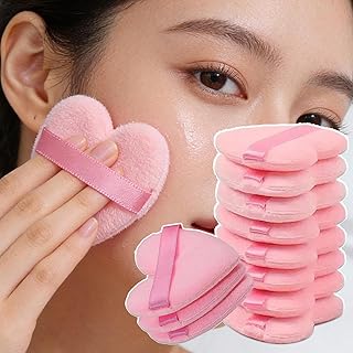 10 piezas de soplo de polvo en forma de coraz...