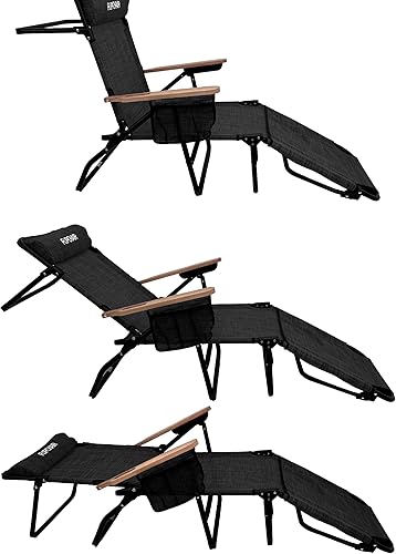 Miniatura 8 de FLIP - Tumbona de bronceado boca abajo con agujeros para la cara y los brazos, soporte de 4 patas, material de textileno, 6 posiciones, almohada