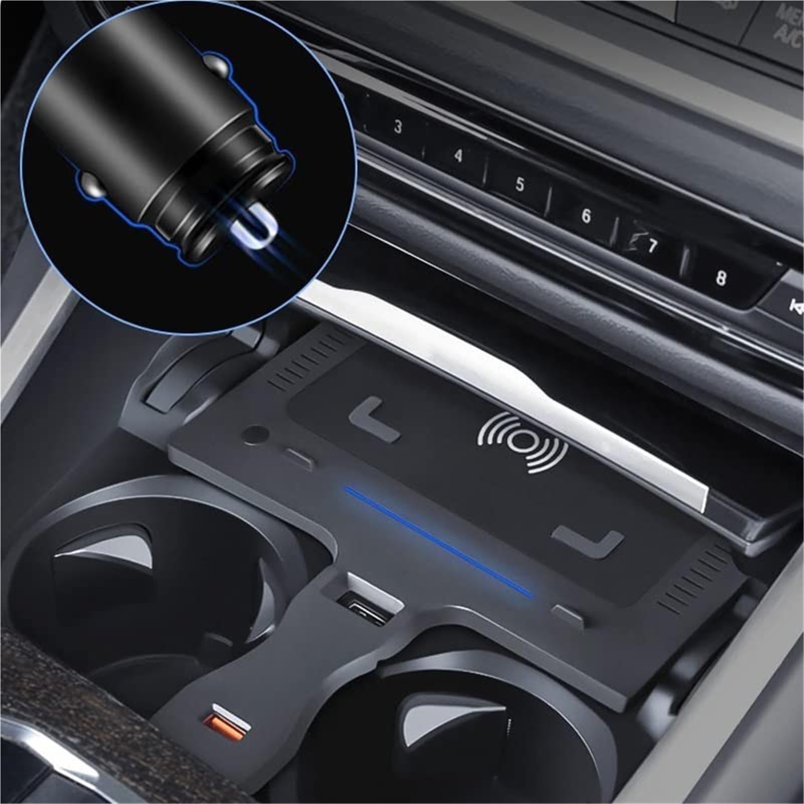 dla BMW, 3 4 Seria G20 G21 G28 2019-2022 Samochód 15 W Telefon komórkowy QI Ładowarka bezprzewodowa Wnętrze Akcesoria Modernizacja Panel ładowania Bezprzewodowa ładowarka samochodowa