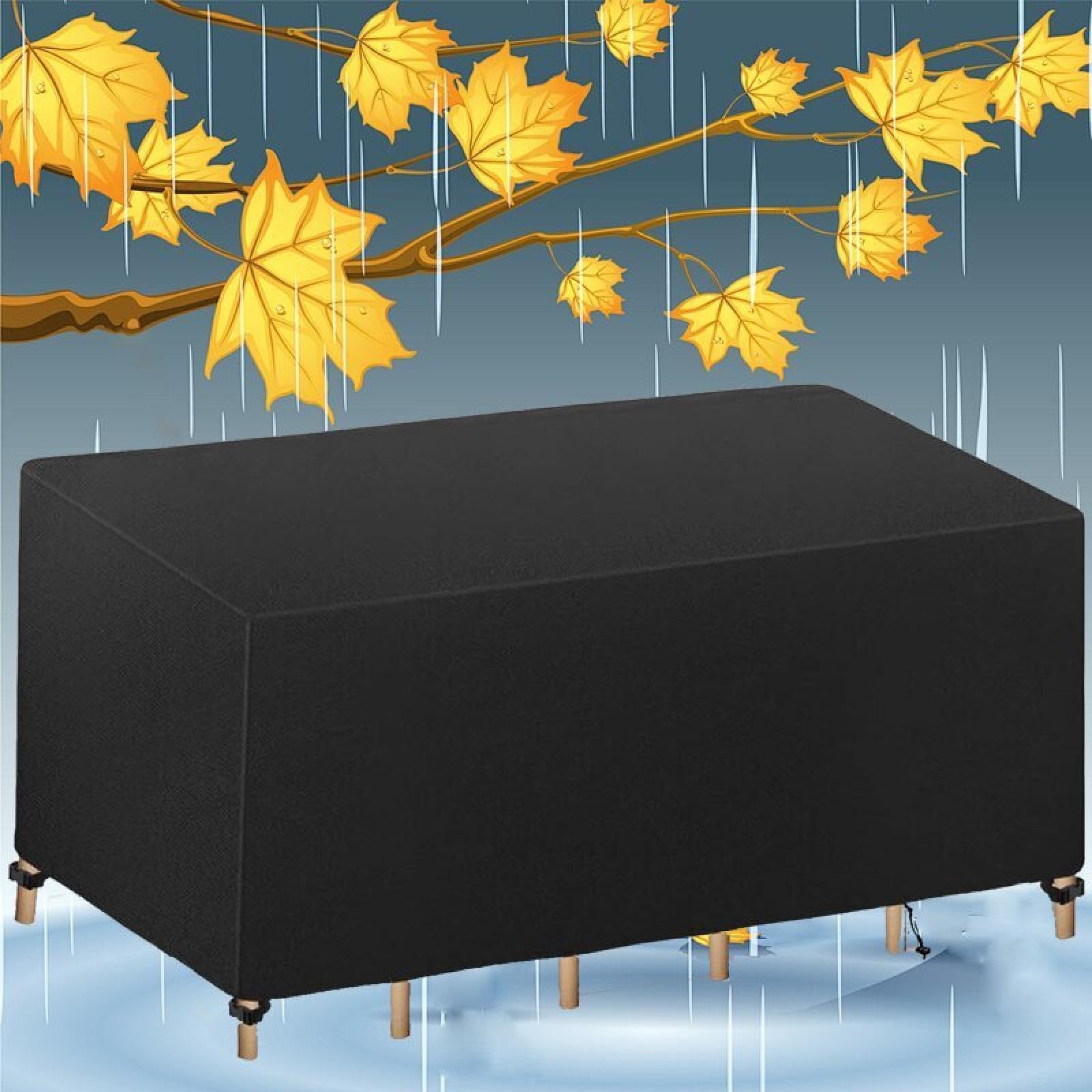 Waterdichte tuinmeubelhoes van 90 x 90 x 90 cm (L x B x H) buitentafelhoes voor tafel en stoel, winddicht, waterdicht, zwaar belastbaar, 420D